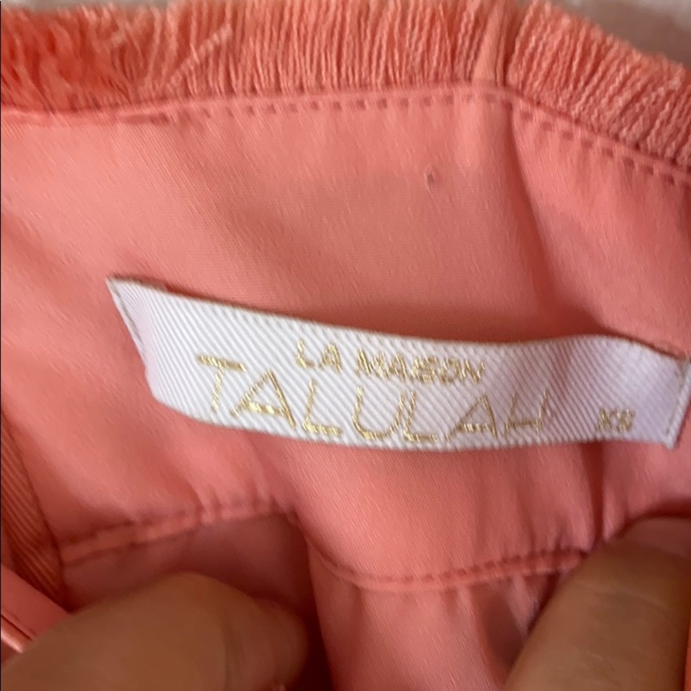 La Maison Talulah v-neck midi Coral dress - xs - Picture 4 of 8